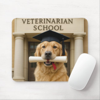 Dog Graduate From Veterinary School Mouse Pad