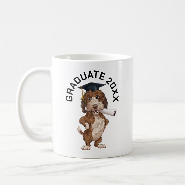 Dog Graduation Personalized Coffee Mug (Left)