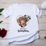 Dog GRANDMA Personalized Heart Dog Lover Pet Photo T-Shirt<br><div class="desc">Dog Grandma ... Surprise your favorite Dog Grandma this Mother's Day , Christmas or her birthday with this super cute custom pet photo t-shirt. Customize this dog grandma shirt with your dog's favorite photos, and name. This dog grandma shirt is a must for dog lovers and dog moms! Great gift...</div>