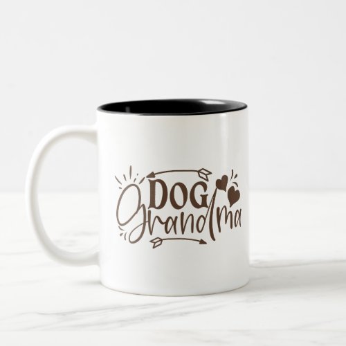 Dog Grandma Two_Tone Coffee Mug