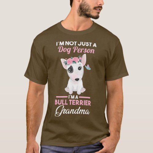 Dog Grandmother Bull Terrier Grandma  boy T_Shirt