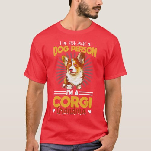 Dog Grandmother Corgi Grandma Dog Lover T_Shirt