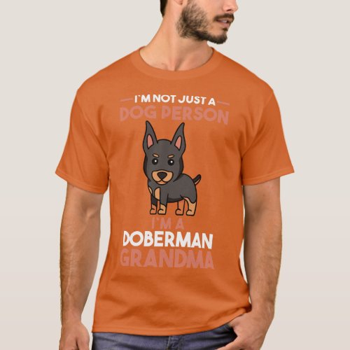 Dog Grandmother Doberman Grandma  family T_Shirt