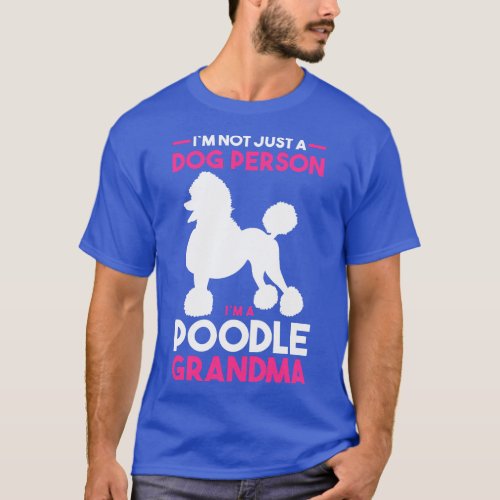 Dog Grandmother Poodle Grandma  girl T_Shirt