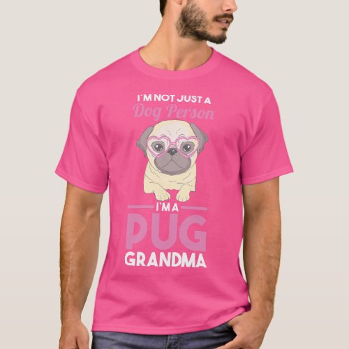 Dog Grandmother Pug Grandma  family T_Shirt