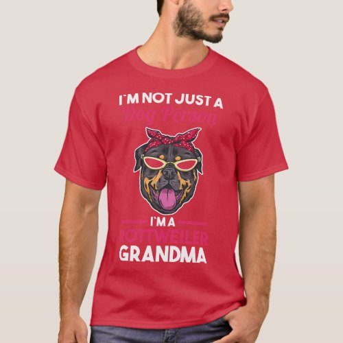 Dog Grandmother Rottweiler Grandma  friend T_Shirt