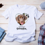 Dog GRANDPA Personalized Heart Dog Lover Pet Photo T-Shirt<br><div class="desc">Dog Grandpa ... Surprise your favorite Dog Grandpa this Father's Day , Christmas or his birthday with this super cute custom pet photo t-shirt. Customize this dog grandpa shirt with your dog's favorite photos, and name. This dog grandpa shirt is a must for dog lovers and dog dads! Great gift...</div>
