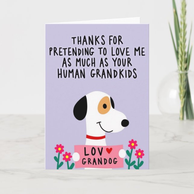Dog Grandparent Mothers Day Card (Front)