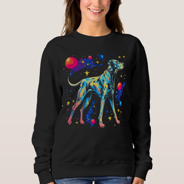 Dog Great Dane in Space Sweatshirt (Front)