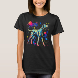 Dog Great Dane in Space T-Shirt