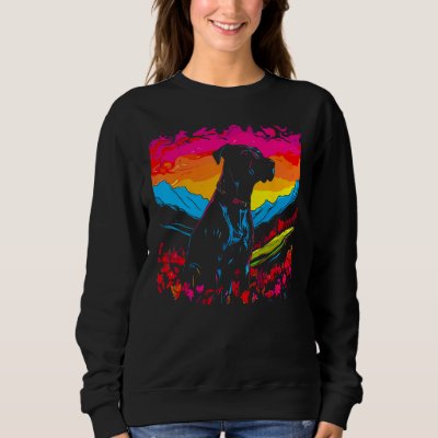 Dog Great Dane Pop Art Sweatshirt