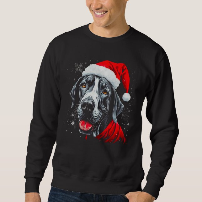 Dog Great Dane Xmas Sweatshirt (Front)