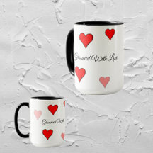 Dog groomed with Love mug