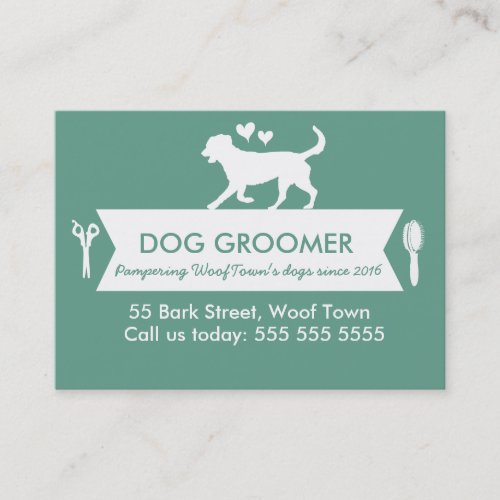 Dog Groomer Appointment Card _ Personalizable