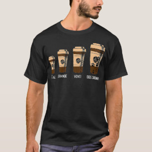 Dog Groomer Big Coffee Lover Humor Job Career T-Shirt