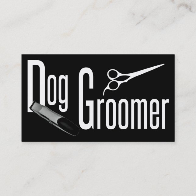 Dog Groomer Business Card (Front)