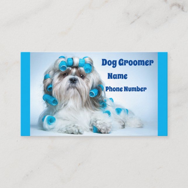 Dog Groomer Business Card (Front)