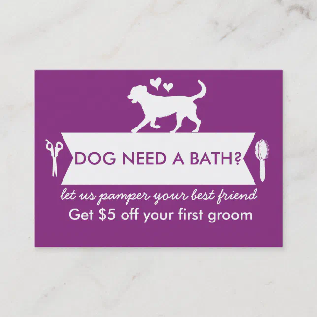 Dog Groomer Business Card Personalizable Zazzle
