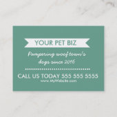 Dog Groomer Business Card - Personalizable (Back)