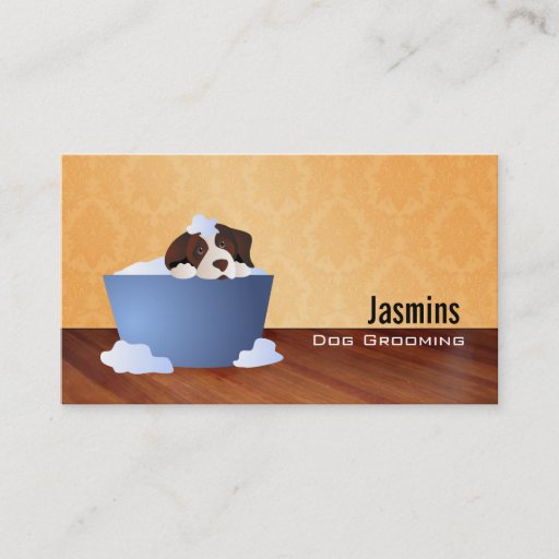 Customizable Dog Groomer Business Cards