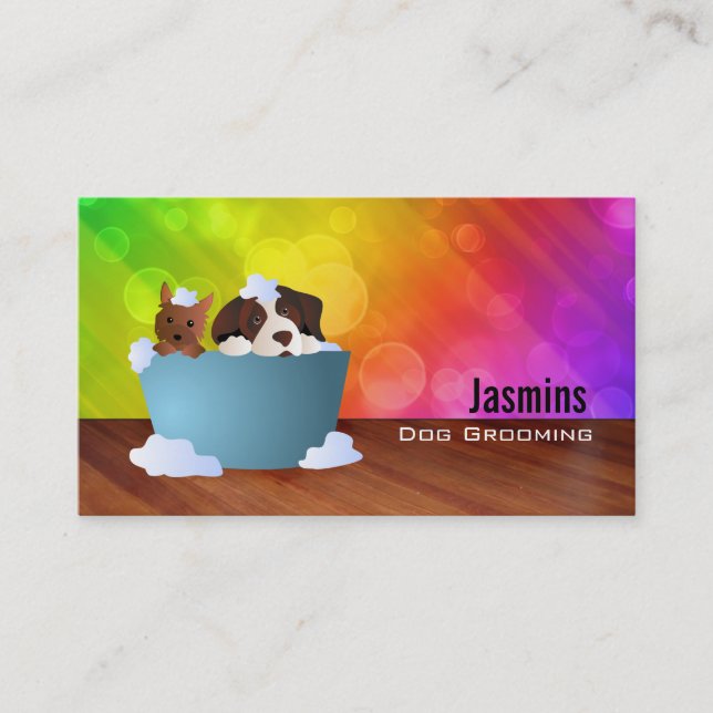 Dog Groomer Business Cards (Front)