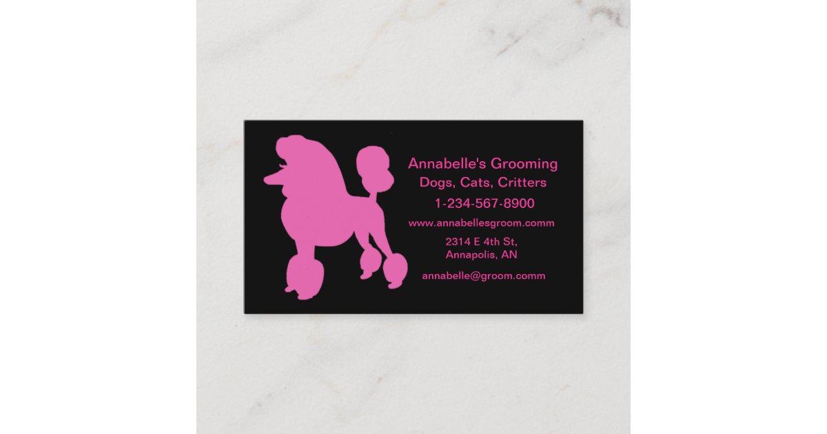 Dog Groomer Business Cards to Customize Zazzle