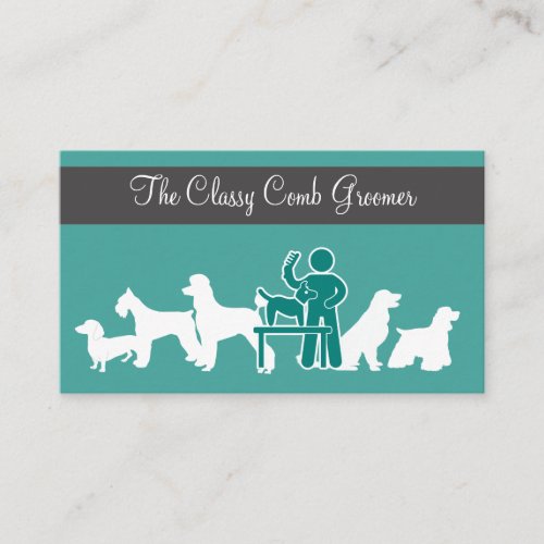 Dog Groomer Classy Business Cards