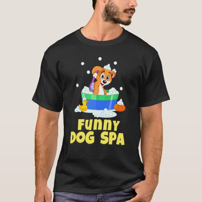Dog Groomer     Dog Spa T-Shirt (Front)