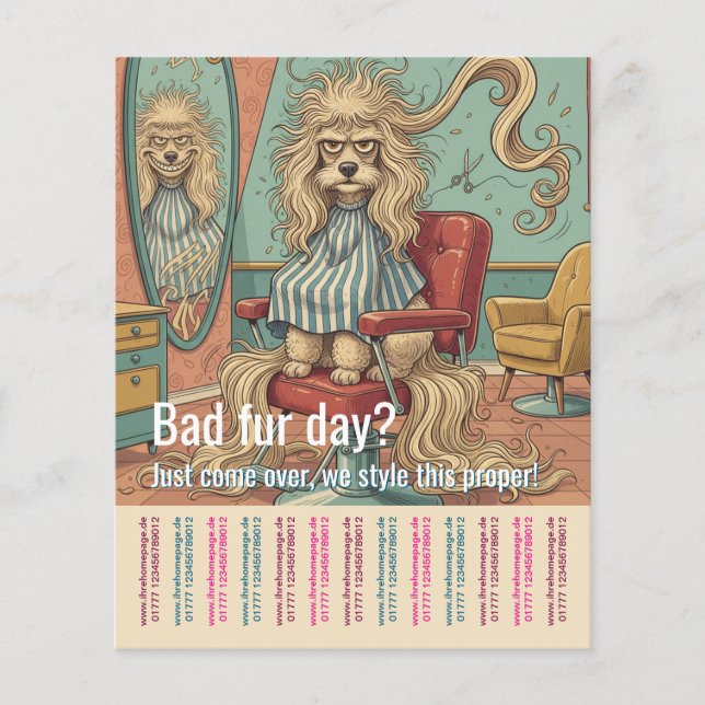 Dog Groomer  Flyer (Front)