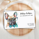 Dog Groomer Funny Puppy Pet French Bulldog Business Card<br><div class="desc">Show off your dog / pet care business with these elegant and cute French bulldog puppy design dog walker pet sitter business cards and matching accessories. Personalize with business owner name, title/business name, and all the contact details. Perfect for Dog walkers, dog grooming, pet sitters and all pet care related...</div>