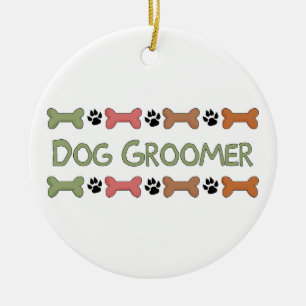 Dog Groomer Gifts Ceramic Ornament