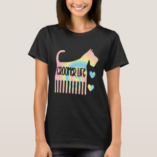 Dog groomer grooming pet puppy comb shears clipper T-Shirt