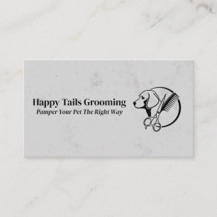 Dog Groomer   Hair Cutting Tools Business Card