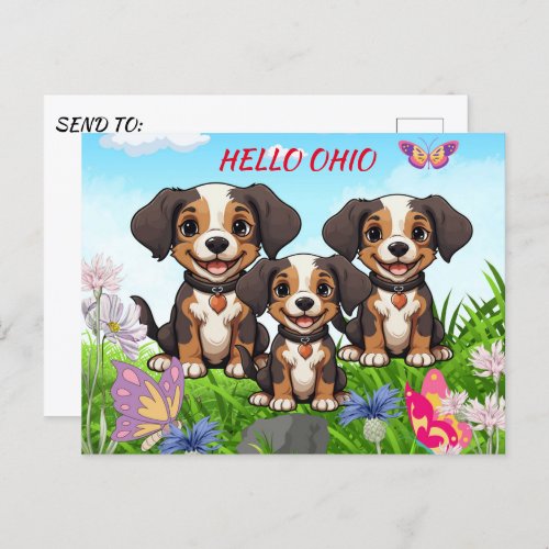 Dog Groomer Happy Puppies Postcard