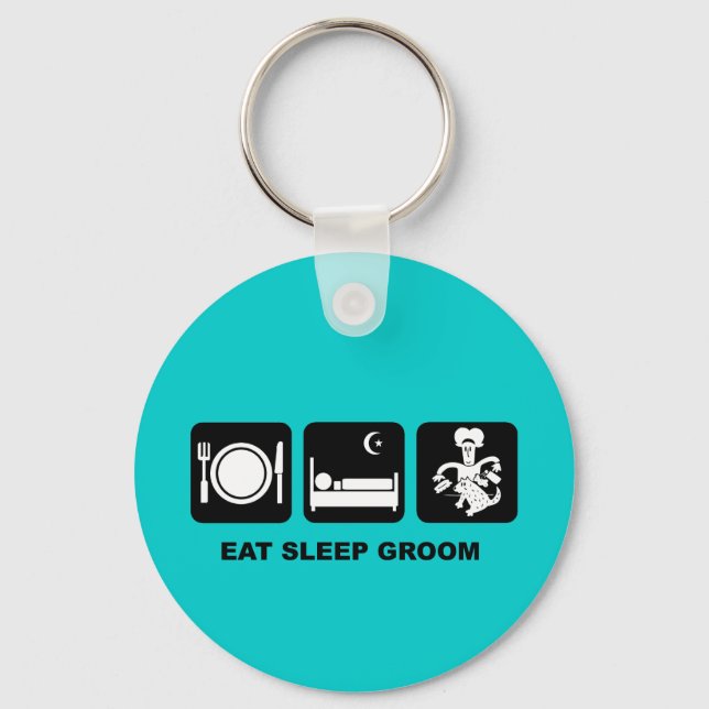 Dog groomer keychain (Front)