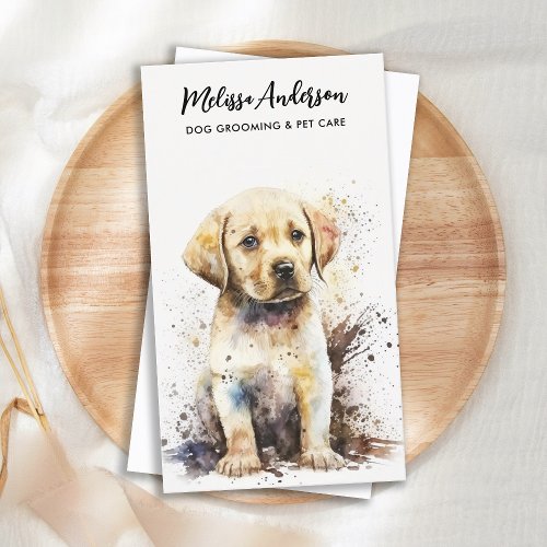 Dog Groomer Labrador Puppy Pet Sitter Pet Care Business Card