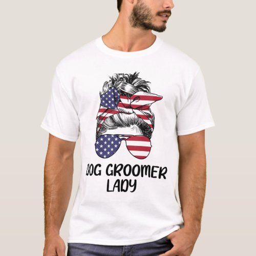 Dog Groomer Lady T_Shirt