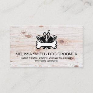 Dog Groomer Logo   Animal Services Business Card