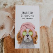 Dog Groomer Pampered Puppy Business Card at Zazzle