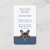 Dog Groomer & Pet Care Business Card (Back)