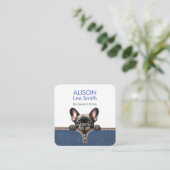 Dog Groomer & Pet Care Square Business Card (Standing Front)