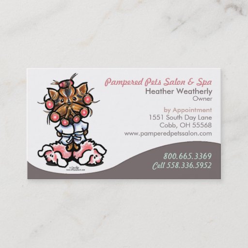 Customizable Dog Groomer Pet Spa Business Formal Business Card Templates