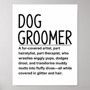 Dog groomer poster