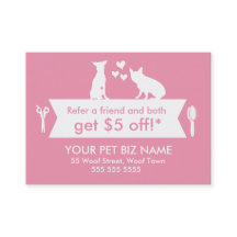 Dog Groomer Referral Card - Personalizable