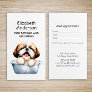 Dog Groomer Shih Tzu Appointment Business Card