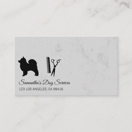 Dog Groomer Stylist Shears Business Card