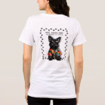 Dog Groomer T-Shirt Tri-Blend Shirt<br><div class="desc">A cute black miniature schnauzer peeks out of a fake pocket on the front of this T-Shirt and a full design on the back is surrounded with white paw prints,  fun for your business and employees.</div>
