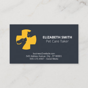 Dog Groomer Trainer Animal Shelter Business Card