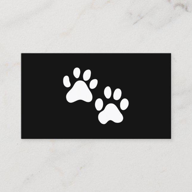 Dog Groomer | Trainer | Paws Business Card (Front)