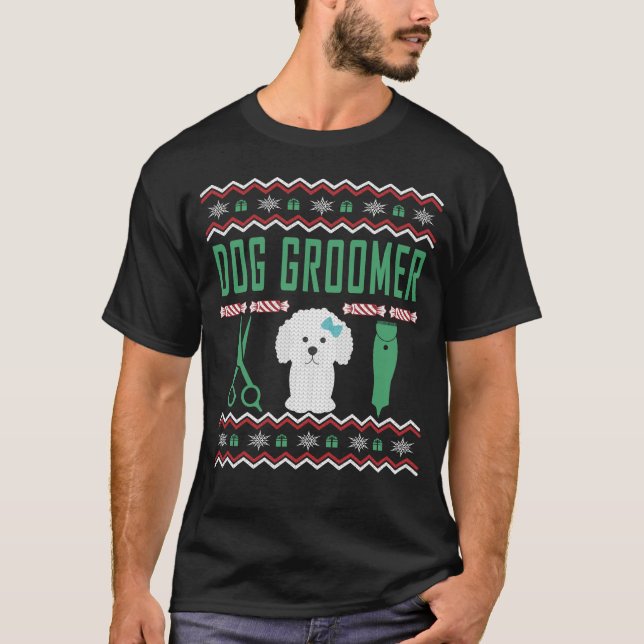 Dog Groomer Ugly Christmas Sweater (Front)